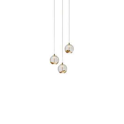 Lucande - Hayley 3 Riippuvalaisin Clear/Gold | Alk. 173,00 €