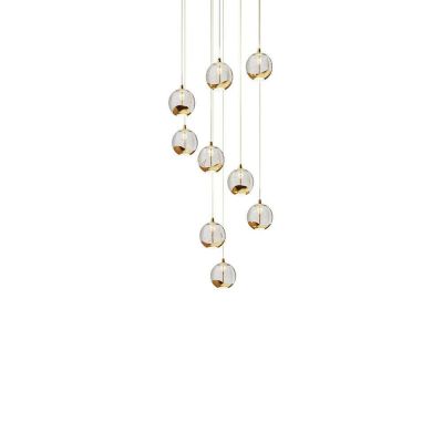 Lucande - Hayley 9 Riippuvalaisin Clear/Gold | Alk. 336,00 €