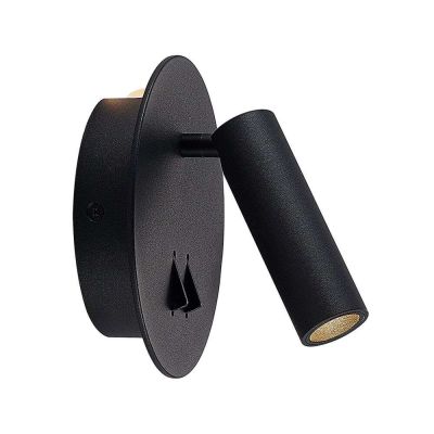 Lucande - Magya LED 2 Round Seinävalaisin Black