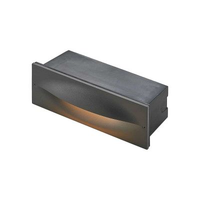 Lucande - Zandro LED Indbygningsvæglampe Anthracite | Alk. 39,00 €
