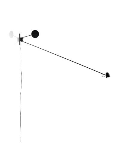 Luceplan - Counterbalance Seinävalaisin Musta