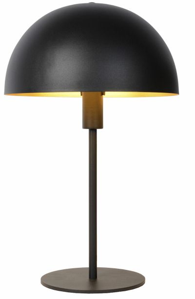Lucide Siemon pöytävalaisin Ø25 cm musta | Alk. 60,06 €