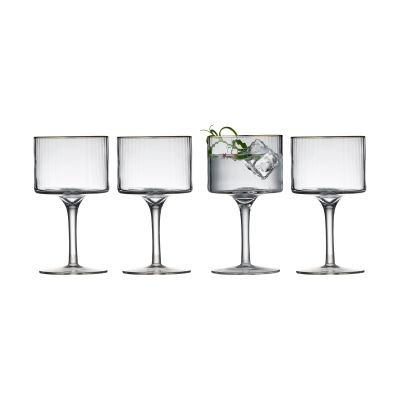 Lyngby Glas Palermo Gold gin & tonic -lasi 32 cl 4-pakkaus Kirkas-kulta | Alk. 29,00 €