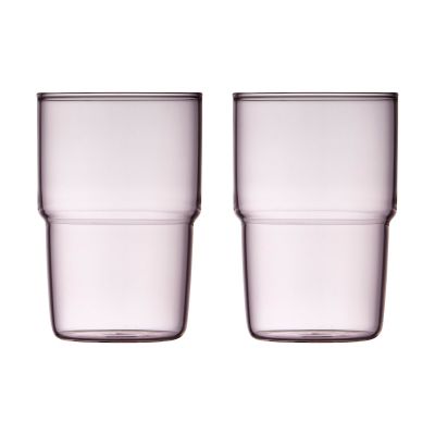 Lyngby Glas Torino juomalasi 40 cl 2-pakkaus Pink | Alk. 18,00 €