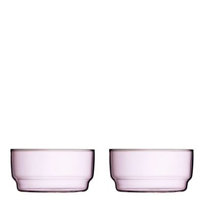 Lyngby Glas - Torino Kulho 12 cm 2 kpl Vaaleanpunainen | Alk. 18,00 €
