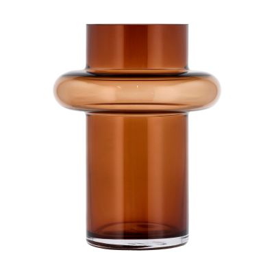 Lyngby Glas Tube maljakko lasi 20 cm Amber | Alk. 35,00 €