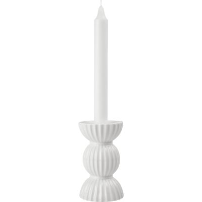 Lyngby Porcelæn Tura lämpökynttilänjalka 14 cm, valkoinen | Alk. 33,00 €