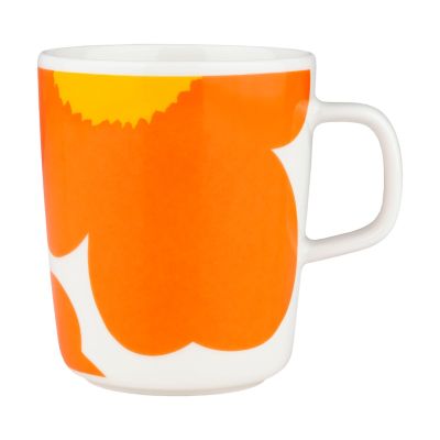 Marimekko Iso Unikko muki 25 cl Valkoinen-oranssi-keltainen | Alk. 13,00 €