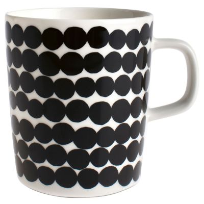 Marimekko Oiva-muki, 2,5 dl, siirtolapuutarha, musta | Alk. 15,00 €