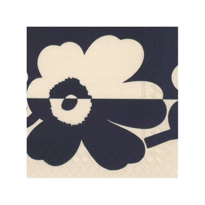 Marimekko Suur Unikko -servetti 20-pakkaus Linen-Blue