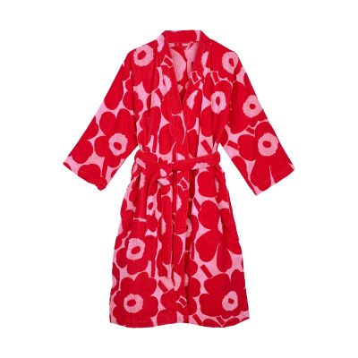 Marimekko Unikko 2 kylpytakki Red-pink, L | Alk. 126,65 €