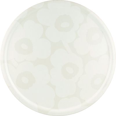 Marimekko Unikko-tarjotin 65 cm, valkoinen/off-white