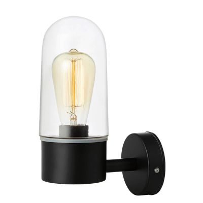 Markslöjd - Zen Ulko Seinävalaisin Black/Clear Ip44 Markslöjd | Alk. 92,00 €