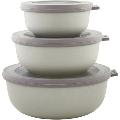 Mepal Cirqula-kulhosetti, matala, 3 kpl, kannellinen - Valkoinen | Alk. 33,00 €