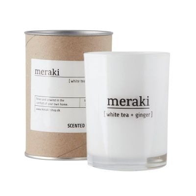 Meraki Meraki tuoksukynttilä 12 tuntia White tea-ginger | Alk. 7,69 €