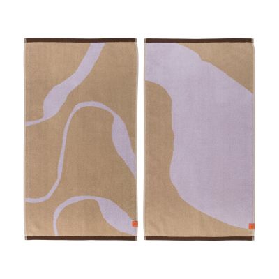 Mette Ditmer Nova Arte pyyhe 50x90 cm 2 kpl Sand-lilac | Alk. 48,90 €