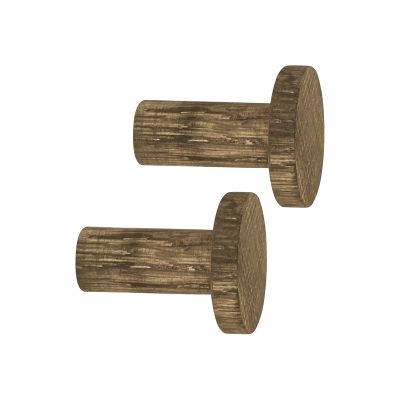Mette Ditmer Point koukku pitkä 2-pakkaus Tummaksi öljytty tammi | Alk. 10,50 €