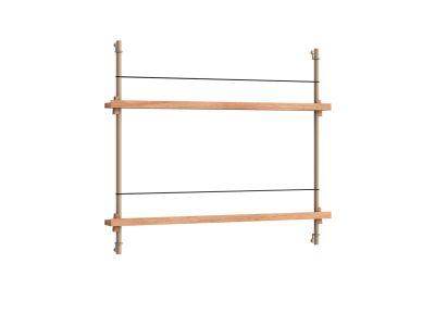 Moebe - Magazine Shelving Oak/Warm Grey Moebe