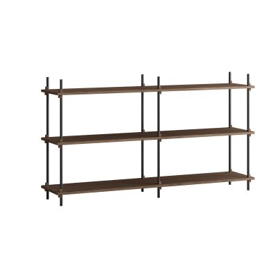 MOEBE Moebe shelving system s.85.2.B Poltettu tammi-musta | Alk. 1 015,20 €