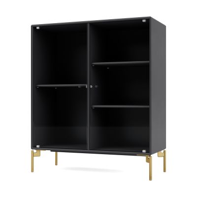 Montana Ripple II vitriinikaappi 69,6x82,2x30 cm Anthracite-jalat brass | Alk. 1 221,30 €
