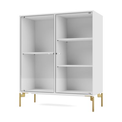Montana Ripple II vitriinikaappi 69,6x82,2x30 cm NewWhite-jalat brass | Alk. 1 221,30 €