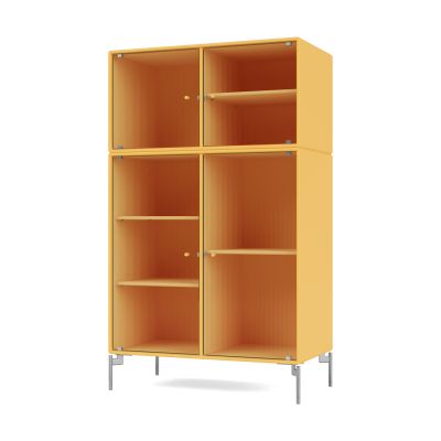 Montana Ripple III vitriinikaappi 69,6x117,6x38 cm Acacia-jalat chrome | Alk. 2 155,50 €