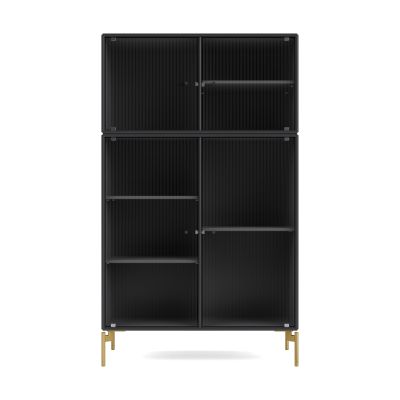 Montana Ripple III vitriinikaappi 69,6x117,6x38 cm Anthracite-jalat brass | Alk. 2 155,50 €