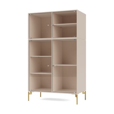 Montana Ripple III vitriinikaappi 69,6x117,6x38 cm Clay-jalat brass | Alk. 2 155,50 €