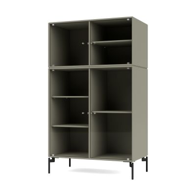 Montana Ripple III vitriinikaappi 69,6x117,6x38 cm Fennel-jalat black | Alk. 2 155,50 €