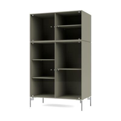 Montana Ripple III vitriinikaappi 69,6x117,6x38 cm Fennel-jalat chrome | Alk. 2 155,50 €