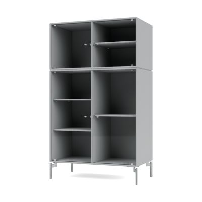 Montana Ripple III vitriinikaappi 69,6x117,6x38 cm Fjord-jalat chrome | Alk. 2 155,50 €