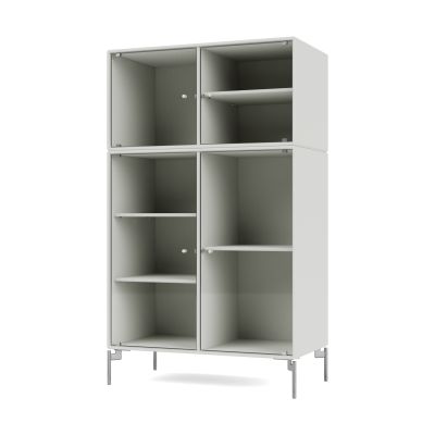 Montana Ripple III vitriinikaappi 69,6x117,6x38 cm Nordic-jalat chrome | Alk. 2 155,50 €