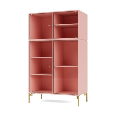 Montana Ripple III vitriinikaappi 69,6x117,6x38 cm Ruby-jalat brass | Alk. 2 155,50 €