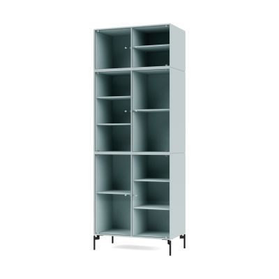 Montana Ripple IV vitriinikaappi 69,6x187,2x38 cm Flint-jalat black | Alk. 3 312,90 €