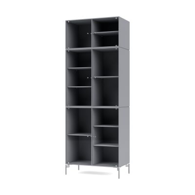 Montana Ripple IV vitriinikaappi 69,6x187,2x38 cm Graphic-jalat chrome | Alk. 3 312,90 €