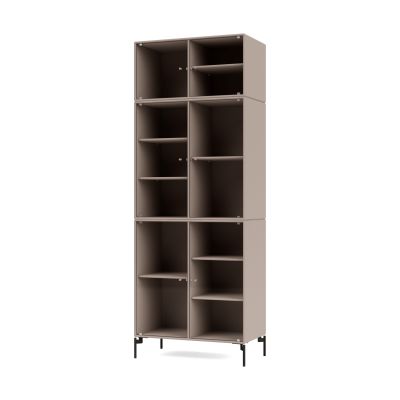 Montana Ripple IV vitriinikaappi 69,6x187,2x38 cm Mushroom-jalat black | Alk. 3 312,90 €