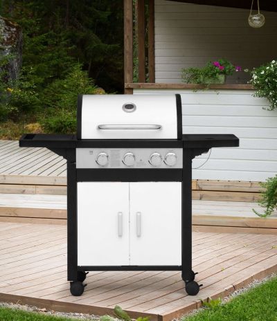 Mustang Monterey kaasugrilli 3+1 valkoinen