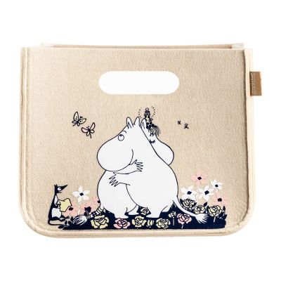 Muurla Mumin Hug -säilytyskori 26x26 cm Beige