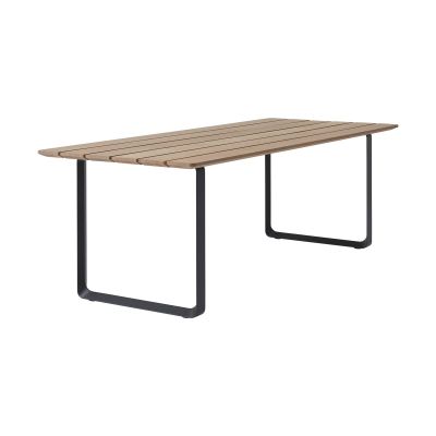 Muuto 70/70 Outdoor ruokapöytä 225x90 cm musta teräsrunko | Alk. 2 580,00 €