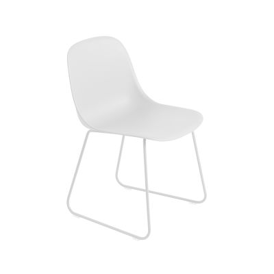 Muuto Fiber tuoli teräsjalat, muovinen istuinosa Natural white-White | Alk. 249,00 €