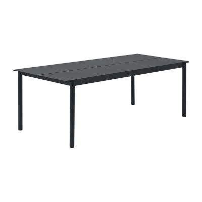 Muuto Linear steel table pöytä 220 x 90 cm Black (RAL 7021) | Alk. 1 675,00 €