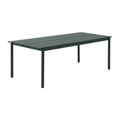 Muuto Linear steel table pöytä 220 x 90 cm Dark green (RAL 6012) | Alk. 1 675,00 €