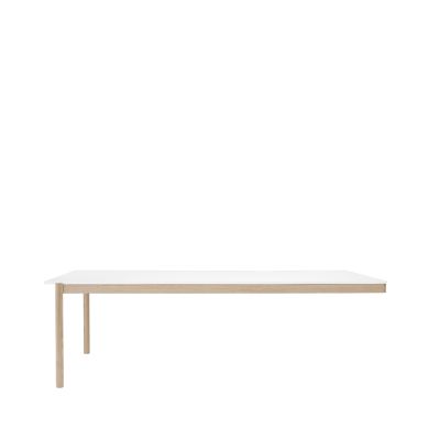 Muuto Linear System End Module -pöytä White laminate-Oak 240 x 142 cm | Alk. 2 249,00 €