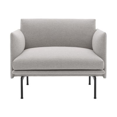 Muuto Outline chair -nojatuoli kangas Clay 12-Black | Alk. 2 795,00 €