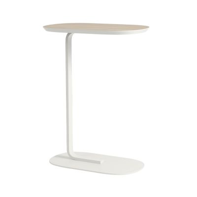 Muuto Relate sivupöytä K: 73,5 cm Oak veneer-Off white | Alk. 499,00 €