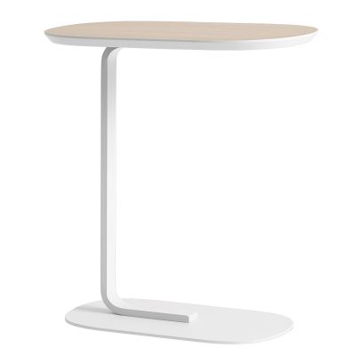 Muuto Relate sivupöytä tammi, valkoinen | Alk. 429,00 €