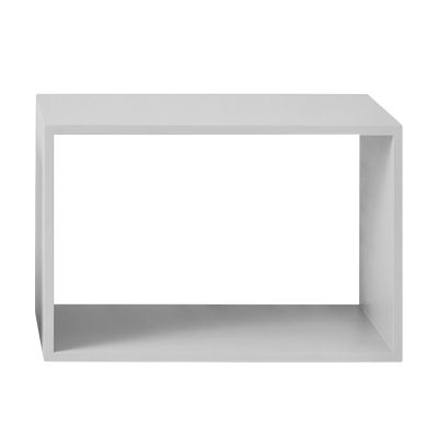 Muuto Stacked 2.0 hyllyjärjestelmä avoin, large vaaleanharmaa | Alk. 245,00 €