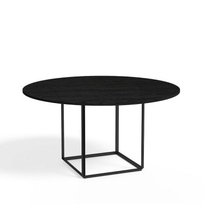 New Works Florence ruokapöytä pyöreä Black ash-ø 145 cm-musta runko | Alk. 1 590,00 €