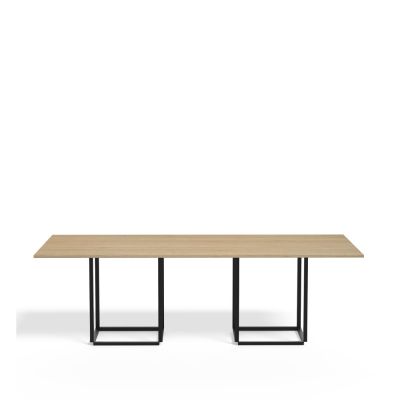 New Works Florence ruokapöytä suorakulmainen Natural oak, musta runko | Alk. 3 105,00 €
