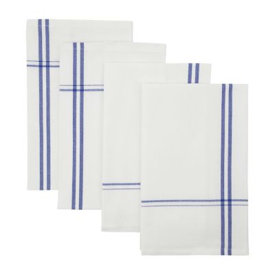 Nicolas Vahé Amow kangasservetti 32 x 52 cm 4-pakkaus Valkoinen-sininen | Alk. 23,90 €